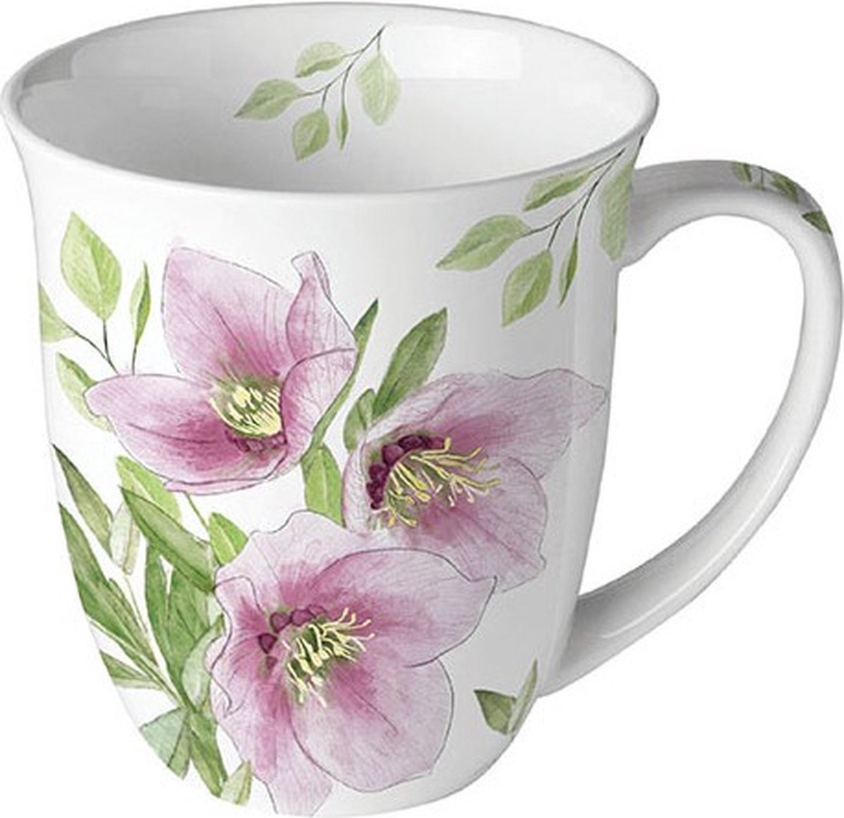 mok - porselein - classic helleborus - Ambiente - winter - voorjaar - kerst