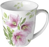 mug - porcelaine - hellébore classique - Ambiente - hiver - printemps - Noël