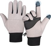 U Fit One Cashmere Winter Handschoenen met Touch Screen - Outdoor Handschoenen - Thermo Gloves voor Dames en Heren - Anti Slip Palm - Grijs - Maat S