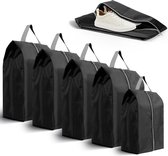 Shoe Bag - Water-Repellent Shoe Bag, Fabric Bag with Drawstring, Pack of 5 Multifunctional Storage Bags, Black, black, shoe bag