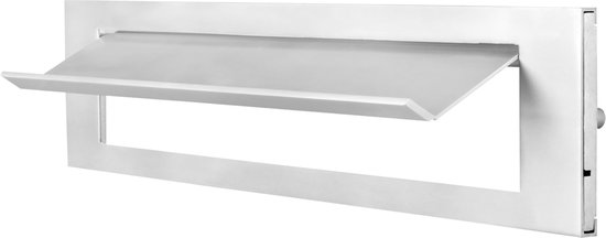 Briefplaat Aluminium met Tuimelklep | Per Stuk