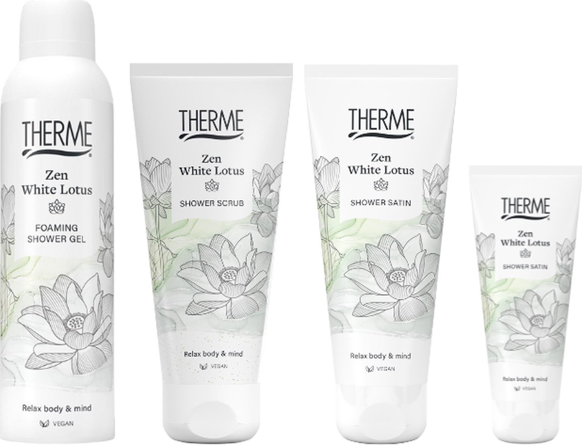 Goedkoopste Therme Cadeauset Zen White Lotus Douche Compleet