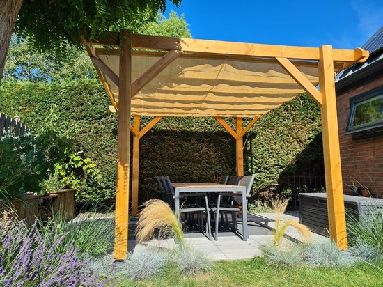Wovar Harmonica schaduwdoek 200 x 300 cm | 285gr/m2 | Zand | Per stuk | Premium Schaduwdoeken