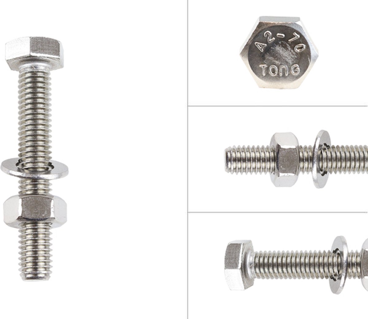 Tapbouten RVS M8 x 50 mm | 100 stuks