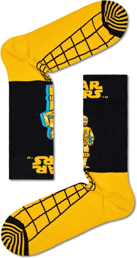 Happy Socks Star Wars C-3PO Sock - unisex sokken - Unisex - Maat: 41 - 46