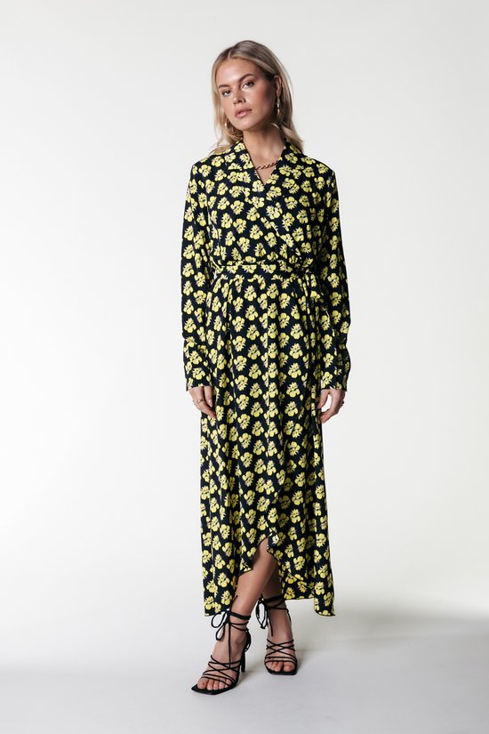 Colourful Rebel Vivian Small Flower Maxi Dress- M