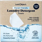 LastObject Wasmiddeldoekjes 30 Stuks | Wasstrips | Wasvellen | Wasmiddel | Wasdoekjes Detergent Sheets Laundry Strips Plasticvrij Biologisch Afbreekbaar Eco