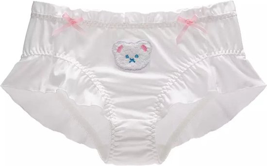 Cute ABDL / Sissy Poppy Panties - White