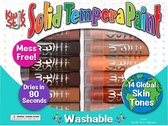 The Pencil Grip Inc. - Kwik Stix Solid Tempera Paint Sticks 14 stuks - beigeen - Global Skin Tones - TPG672