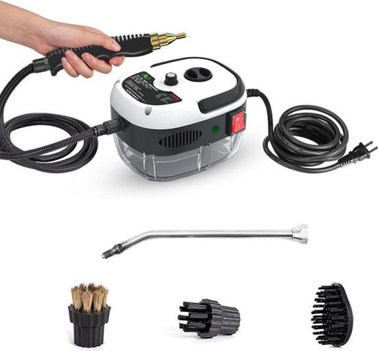 Draagbare hoge temperatuur reinigingsmachine - stoomreiniger - tapijtreiniger - auto reiniger - airco cleaner handstoomreiniger - schoonmaak - Wit/Zwart