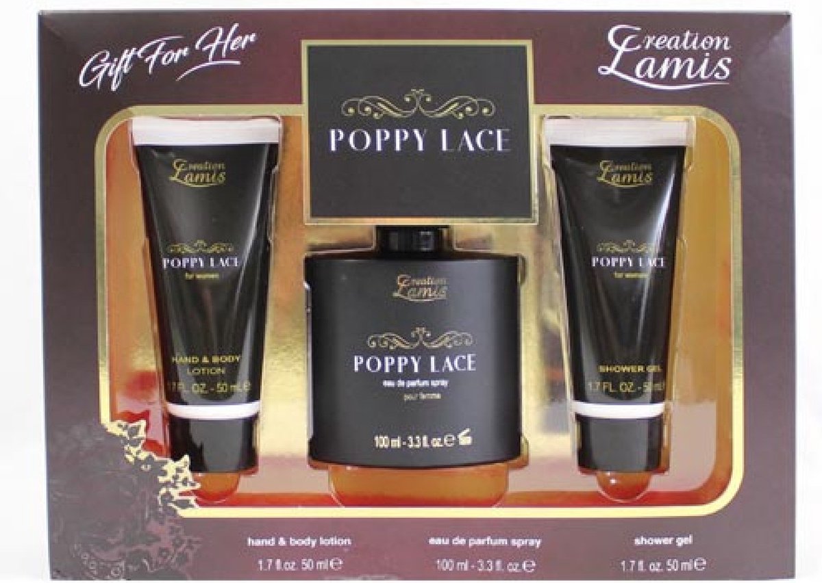 cadeau vrouw - Creation Lamis - Poppy Lace - Gift for her - huidverzorging - valentijn - moederdag - kerst