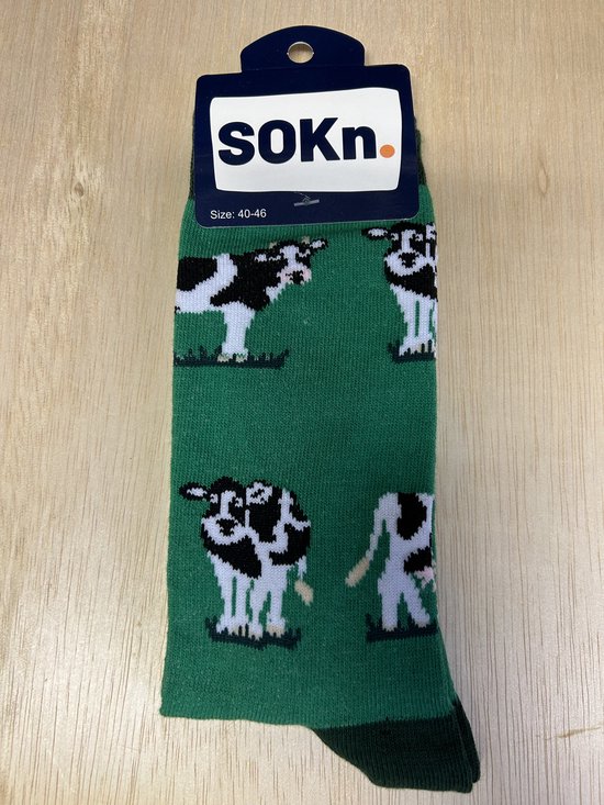 SOKn. trendy sokken *KOEIEN* maat 40-46  (Ook leuk om kado te geven !)