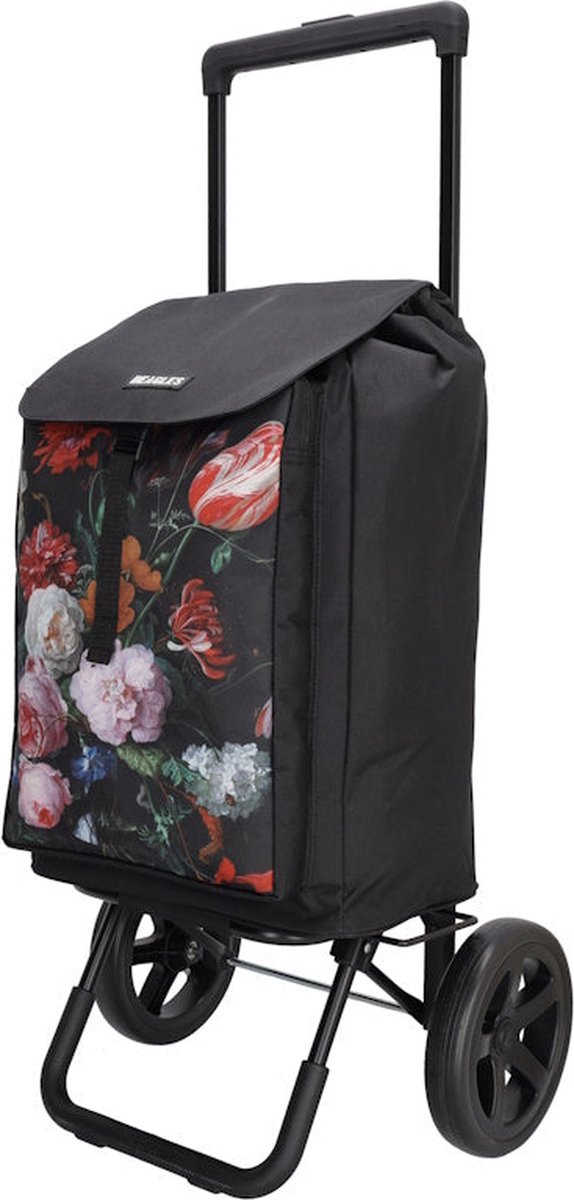 Beagles Shop & Go Boodschappen trolley - Bloem zwart
