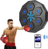Machine de boxe musicale Smart de Luxe avec Bluetooth - Sac de boxe - Punching ball - Machine de boxe numérique - Entraînement intelligent - Machine de boxe avec musique - Fitness - Été
