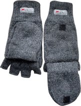 Vingerloze handschoenen / want - Dames handschoenen - Handschoenen zonder vingers - Thinsulate - Wol - Grijs