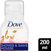 Dove Bath Therapy Douche- & Scheerschuim - Glow - met niacinamide - 200 ml