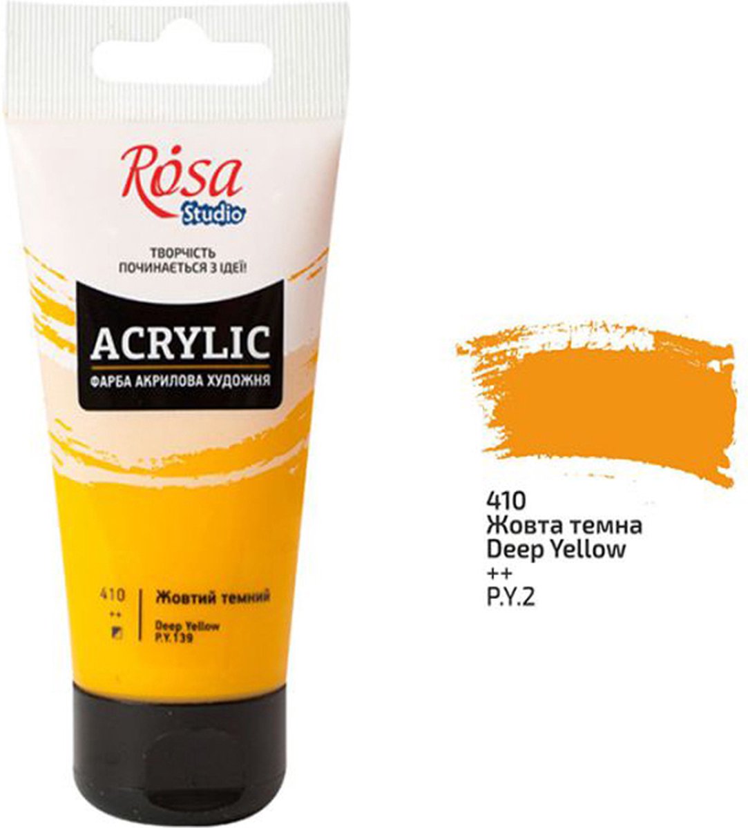 Rosa Studio Acrylverf 75 ml 410 Deep Yellow