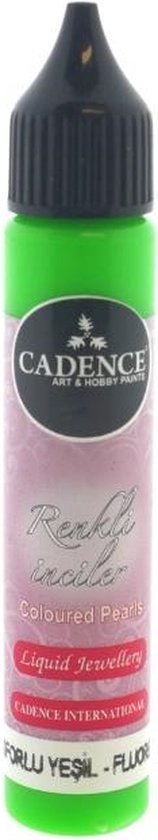 Cadence Colored Pearls 25 ml Neon Groen