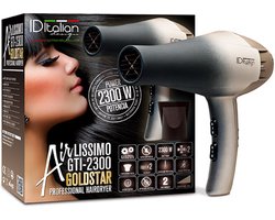 Föhn - Gold Star ID Italian GTI 2300 - Professional Hairdryer - 2300 W - incl. 2 mondstukken