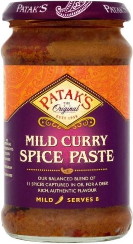 Patak&amp;#39;s Currypaste Mild 283 g | bol
