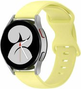 By Qubix 22mm - Solid color sportband - Geel - Huawei Watch GT 2 - GT 3 - GT 4 (46mm) - Huawei Watch GT 2 Pro - GT 3 Pro (46mm)