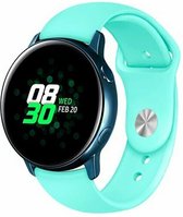By Qubix 22mm - Rubberen sportband - Aqua blauw - Huawei Watch GT 2 - GT 3 - GT 4 (46mm) - Huawei Watch GT 2 Pro - GT 3 Pro (46mm)