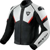 REV'IT! Jacket Matador Black Neon Red 50 - Maat - Jas