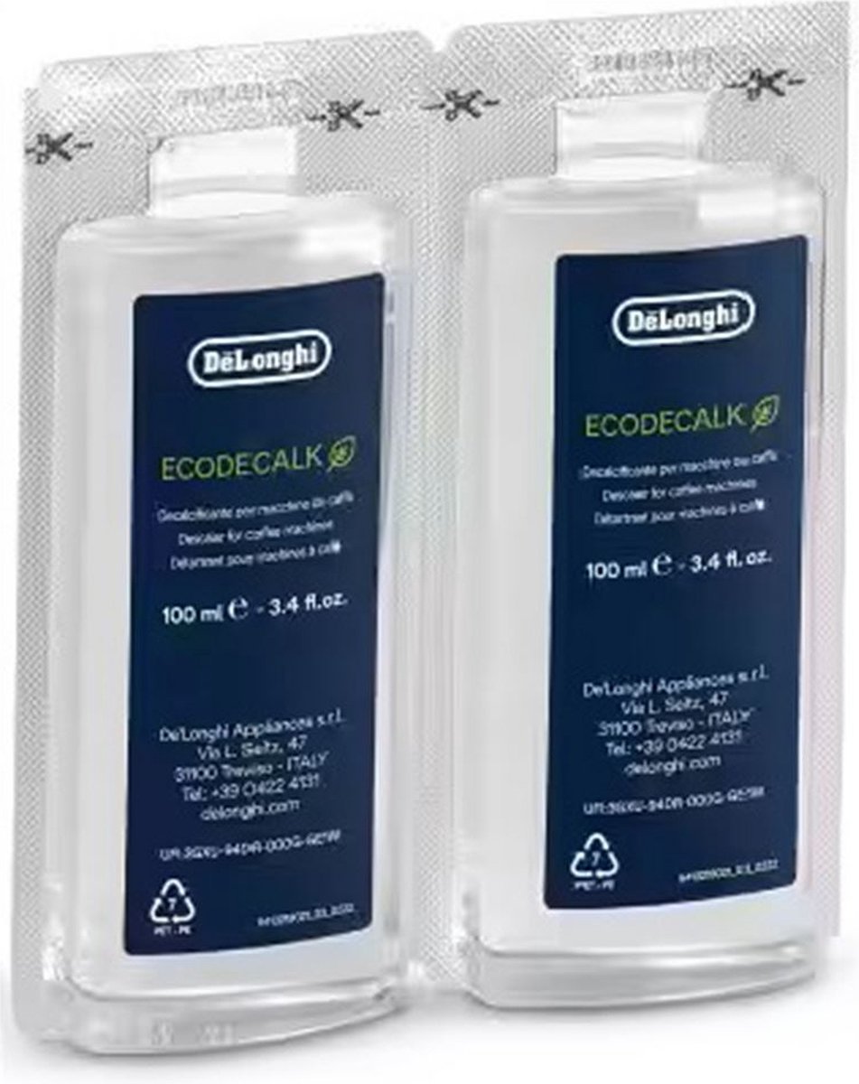 DeLonghi Descaler EcoDecalk Mini-packed With a Convenient 100ml