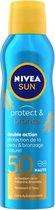 NIVEA Sun Protect & Bronze SPF 50 écran solaire en vaporisateur 200 ml Résistant à l'eau Corps
