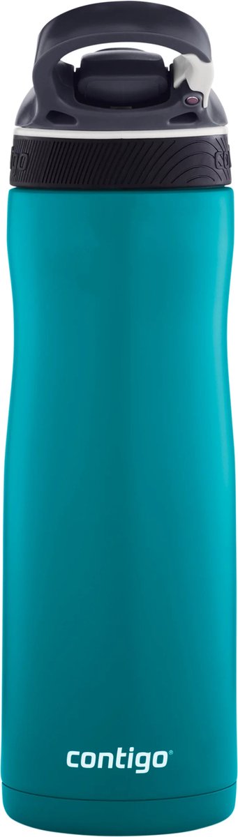 Contigo Ashland Chill drinkfles met rietje, grote BPA-vrije roestvrijstalen waterfles, thermosfles lekvrij, houdt dranken tot 24 uur koel; voor sport, fietsen, joggen, wandelen, 590 ml | Scuba thumbnail 4