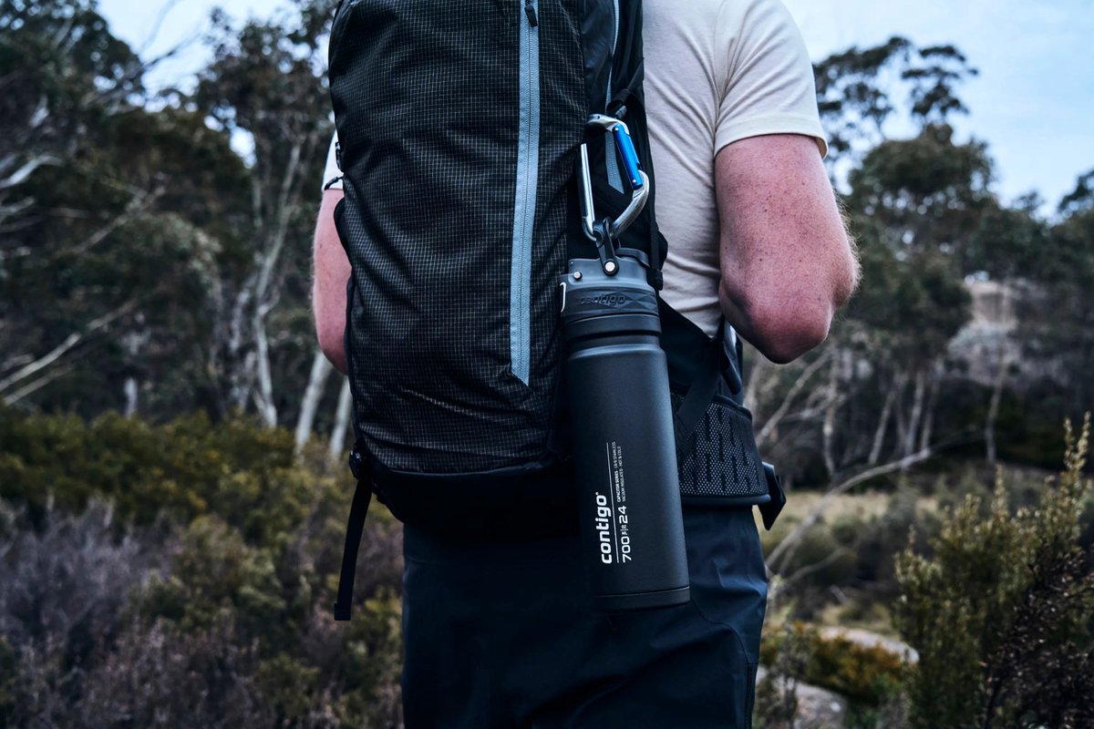 Contigo Free Flow Gourde En Acier Inoxydable, 100 % U00e9tanche, Grande Bouteille