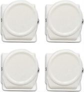 CHPN - Magneetclips - Whiteboard klem - Magnetische klemmetjes - Koelkast klem - Klembord - Wit - Mat - Magnetisch - 4 stuks
