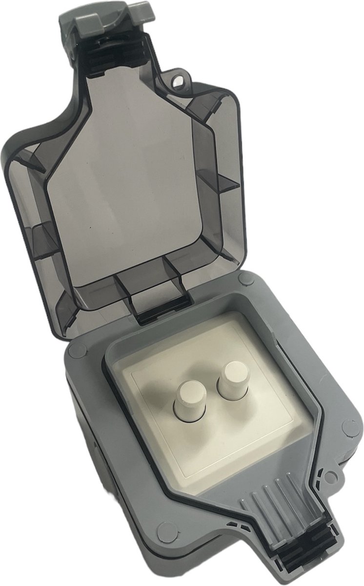 LED Pro dimmer- duo - universeel - 0-100 watt - opbouw- buitendimmer - IP66 - dubbele dimmer