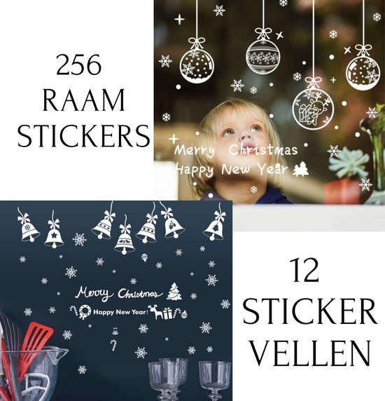 Kerst raamstickers - XL Pakket - Sticker verwijderaar - Herbruikbaar - Kerst stickers - Raamfolie - Raamstickers kerst - Kerstversiering - Kerststickers - Kerstraamstickers - Raamdecoratie kerst - Feestdagen - sneeuwvlokken