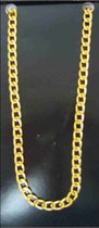 Pooier Ketting Goud - Fijn Model - Foute Party Ketting - Gabber Ketting - Unisex - One Size - Metaal