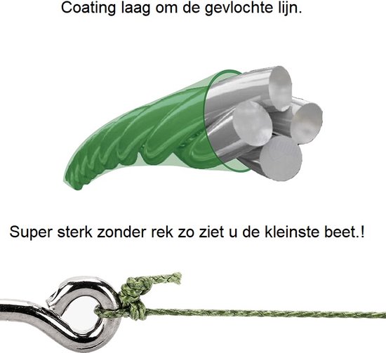 IPEXNL Max power 2 PE super fil de pêche tressé vert - 27,2 kg - 0,40 mm de 300 mètres type 6 fabriqué par SK