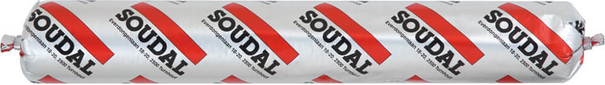 Soudal Silirub P2 bouwsilicone - 600 ml worst - RAL 7004 - overschilderbaar voor gevels en bouw
