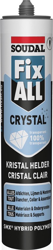 Soudal Fix All Crystal 290ml Transparant