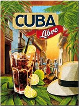 Cuba Libre magneet, Metaal