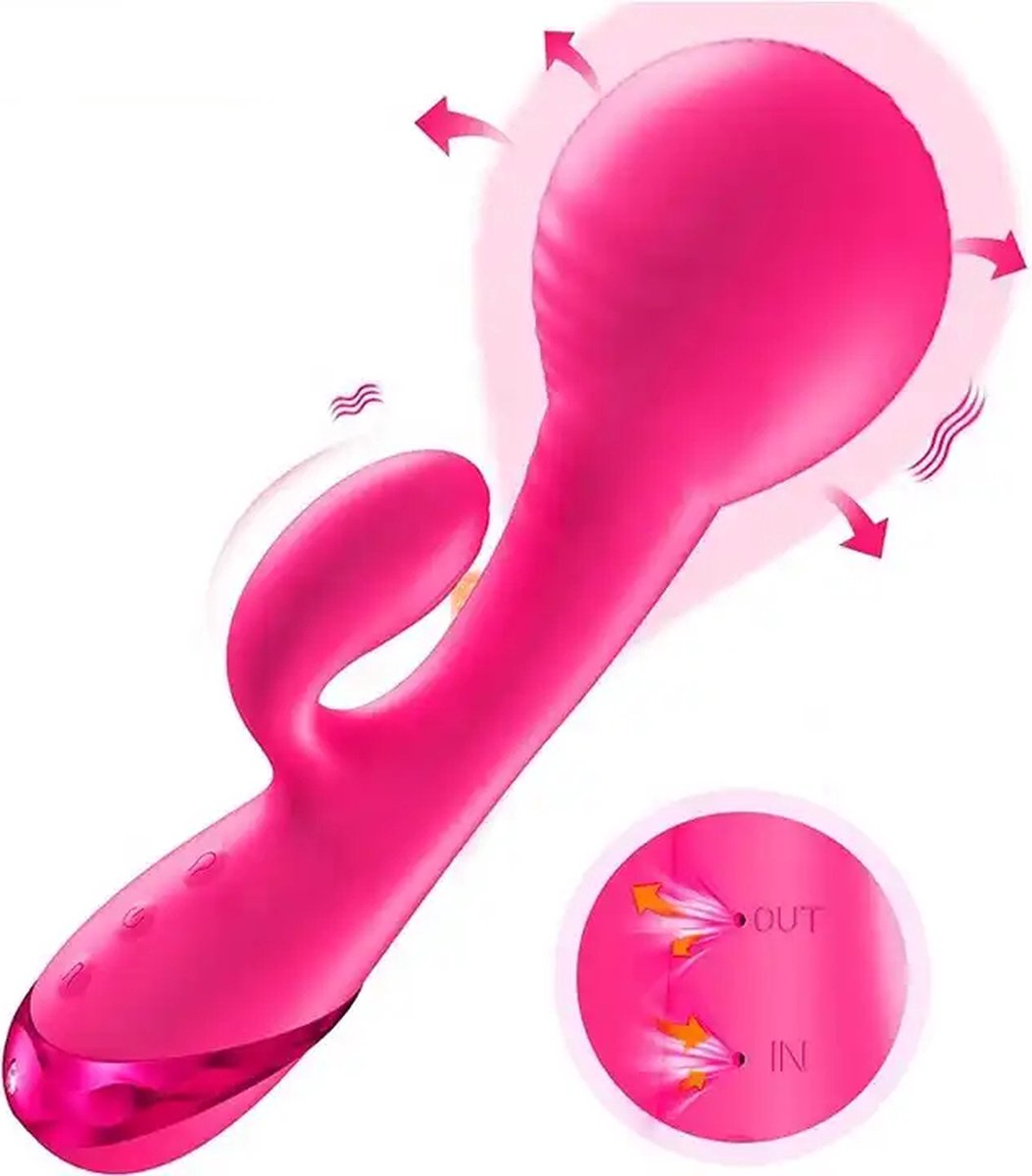 Goedkoopste Cody - Opblaasbare Vibrator met clitoris stimulator - Seksspeeltjes - vibrator - opblaas rabbit vibrator - Vibrator - Erotiek - Sex toys