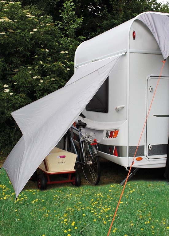 Eurotrail - Fietsbeschermhoes - Caravan - Grijs van Eurotrail — afbeelding 4