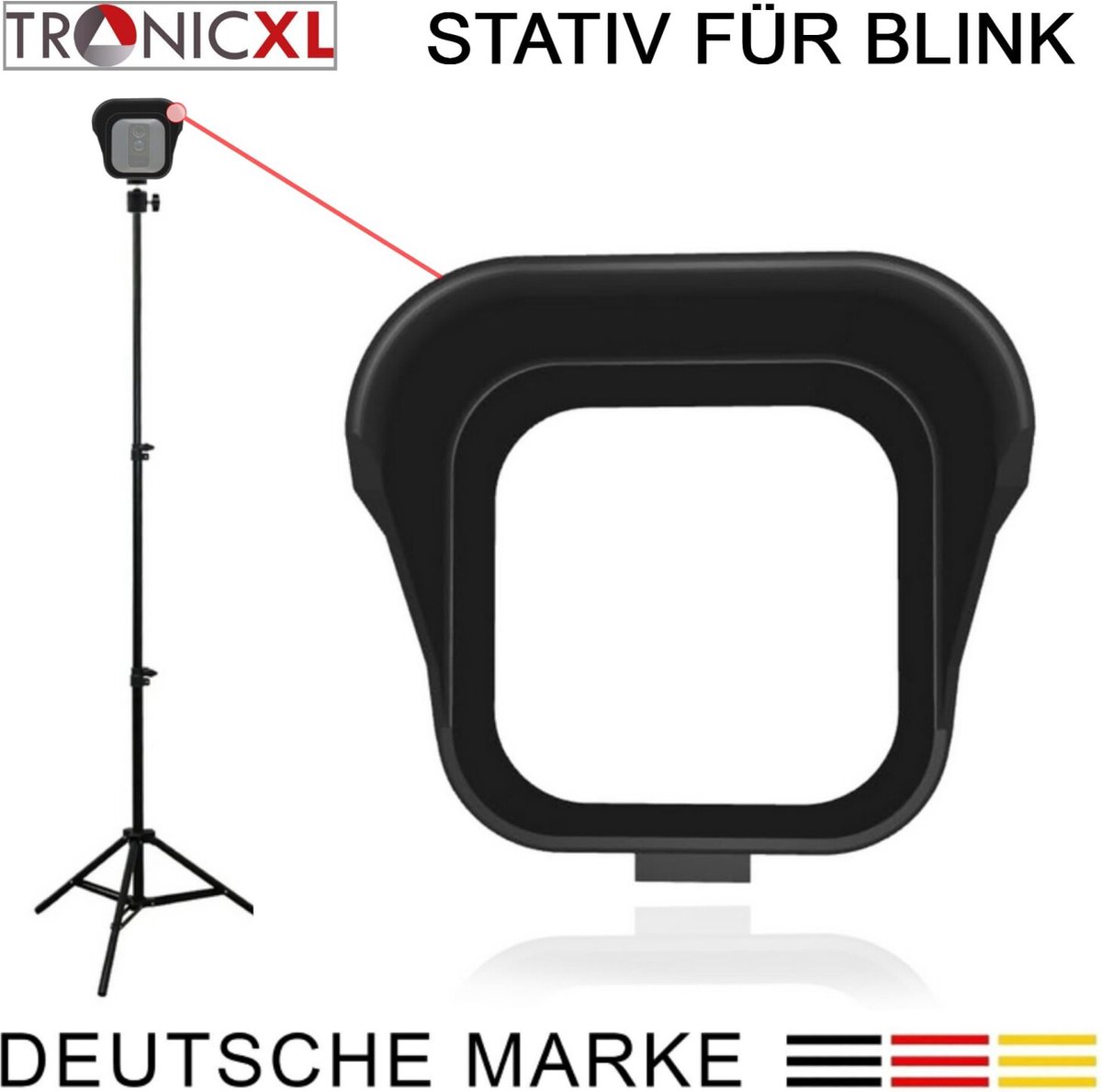 TronicXL 210cm Aluminium statief geschikt voor Blink outdoor XT1 XT2 I camerahouder - houder standaard statief - tripod hoog - adapter geschikt voor Blink