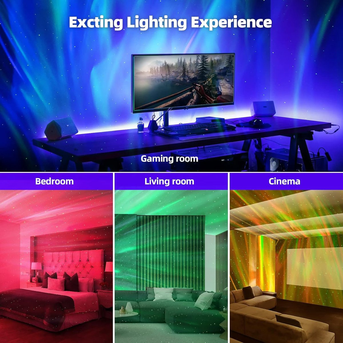 Sterren Projector - Galaxy Projector - Sterrenhemel Projector - LED - Star Projector – foto 5