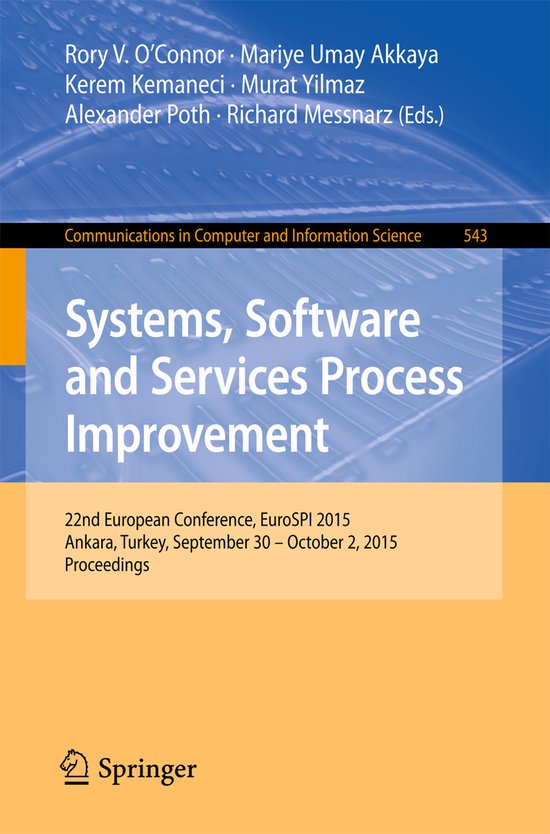 Systems Software and Services Process Improvement - cover