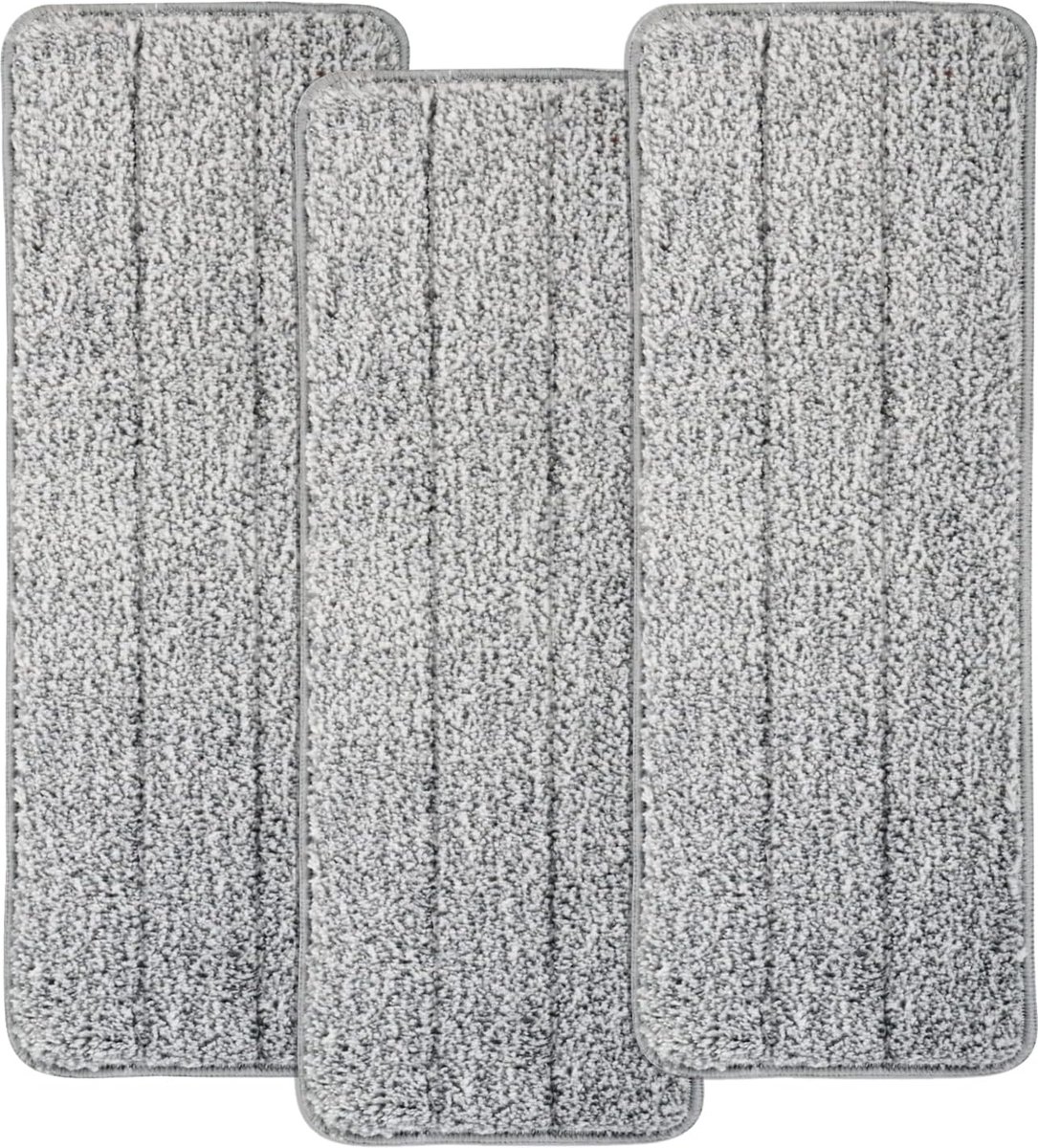 Goedkoopste MASTERTOP Pack of 3 Microfibre Replacement Mop Pads, Reusable Pads for All Types of Floors, Suitable for Various Mastertop Mop Models