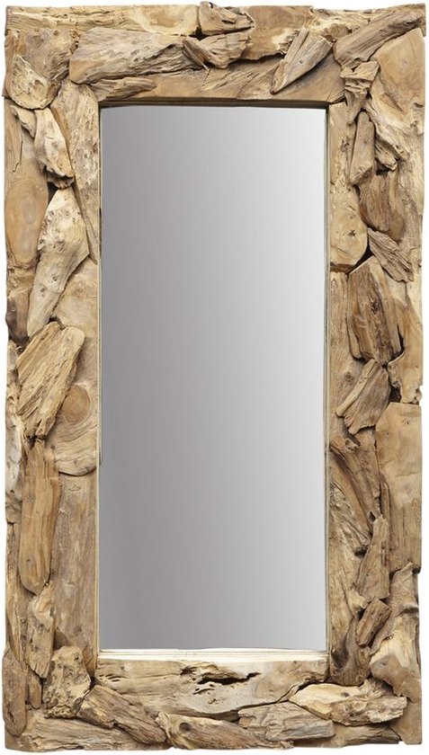 Miroir mural Root 160x90cm - teck/bois de racine Campagne - HSM