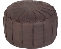Ontspannen Zitzak Voetenbankje Kunstleer Ottoman Bean bag Poefs Lichtgewicht Zacht Voetenbankje Ergonomisch Ontwerp Rond Moroccan Poef