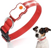 LED Halsband Hond | Luxe Led verlichte honden halsband oplaadbaar Rood waterdicht