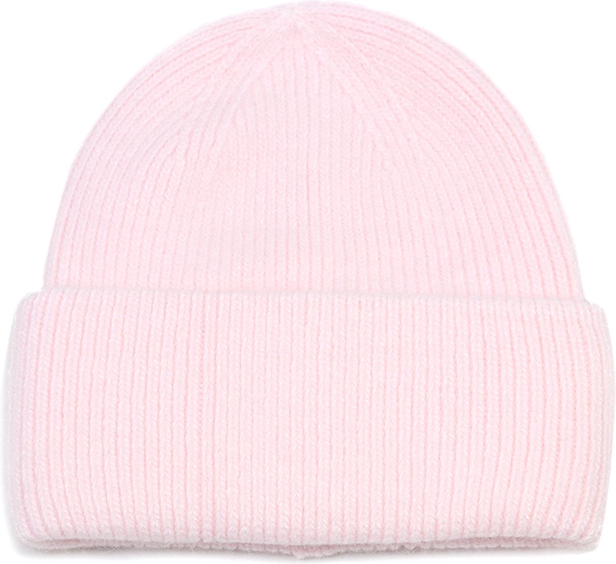 Lichtroze wollen damesmuts - wintermuts voor dames - roze - wol/acryl - one size - STUDIO Ivana