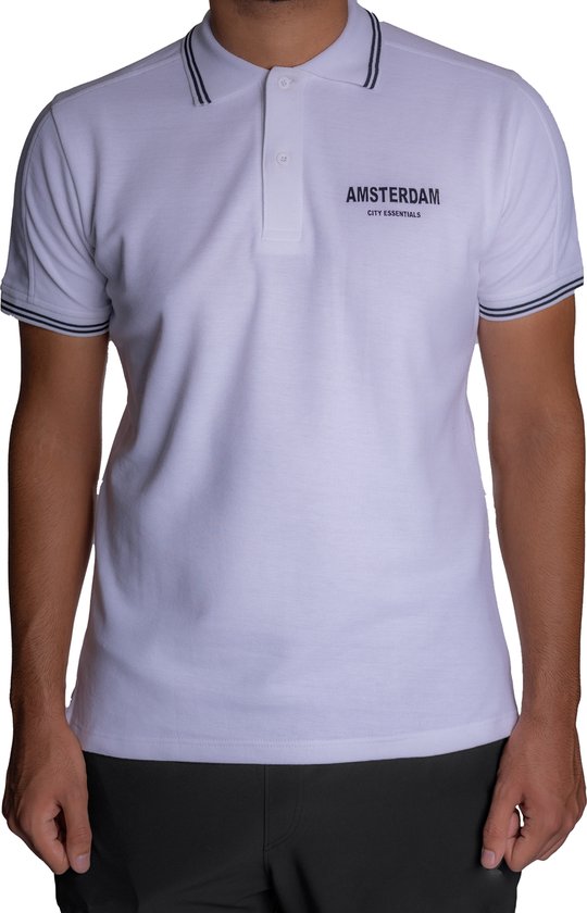 Amsterdam - Poloshirt - Wit - 3XL